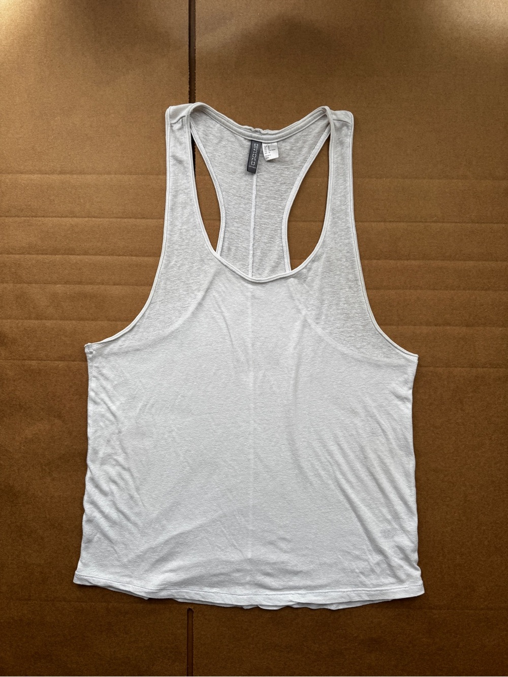 H&M Divided Men’s Medium White Racerback Tank Top